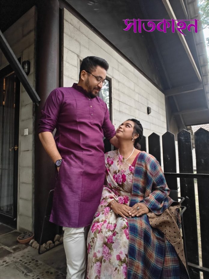 মডেল: আশরাফুন্নেসা হিয়া ও সাদী; ছবি: সাতকাহন২৪.কম