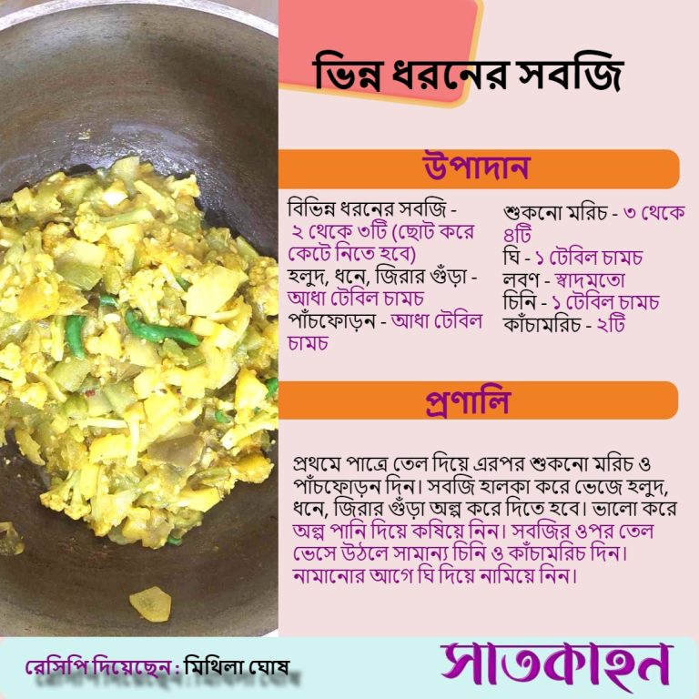 ভিন্ন ধরনের সবজি
