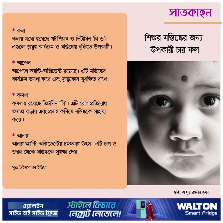 শিশুর মস্তিষ্কের জন্য উপকারী চার ফল